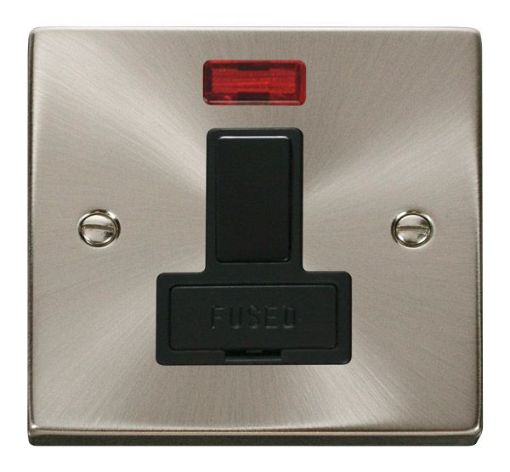 Picture of Click VPSC652BK Connection Unit Switched Neon 13A Satin Chrome