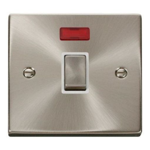 Picture of Click VPSC723WH Ingot Switch Neon Double Pole 20A