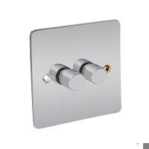 Picture of CED Dimmer 250w 2g 2w Flat Range Chrome