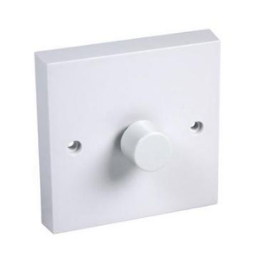 Picture of CED Dimmer 1 Gang 1 Way Rotary 400w White Knob