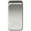 Picture of Knightsbridge Modular Switch cover "marked FRIDGE/FREEZER" - brushed chrome
