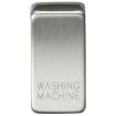 Picture of Knightsbridge Modular Switch cover "marked WASHING MACHINE" - brushed chrome