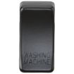 Picture of Knightsbridge Modular Switch cover "marked WASHING MACHINE" - matt black