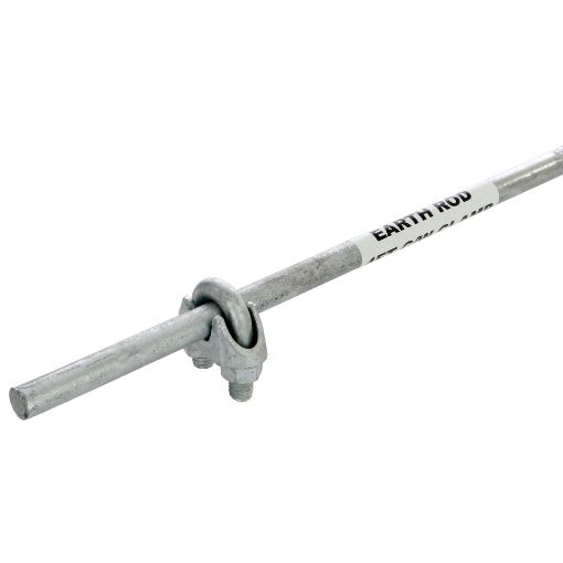 Picture of ER584 4ft Southern Earth Rod Galvanised M16 with Clamp