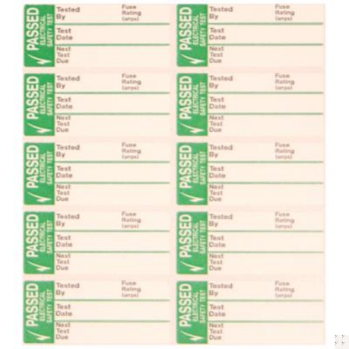 Picture of Industrial Signs Label Pass Test Labels Sml S/A Write-On Vinyl Pack of 50 35x15mm Green on White Matt | IS1750SA