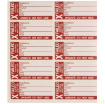 Picture of Industrial Signs Label Fail Test Labels Sml S/A Write-On Vinyl Pack of 50 35x15mm Red on White Matt | IS2050SA