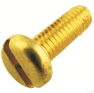 Picture of Olympic Fixings M4 X 25 Panhead Slot Machine Screws Brass 100 Pcs