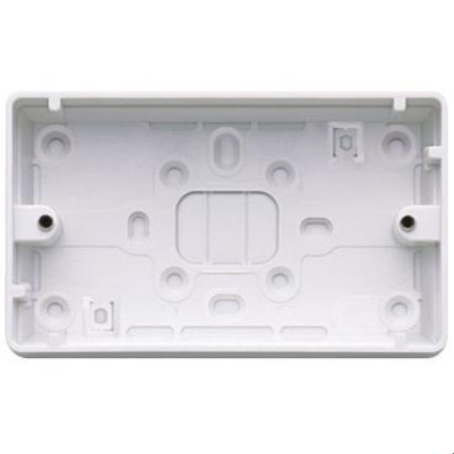 Picture of MK Electric K Box 2 Gang PVC Surface Logic Plus 87x148x32mm White | 2183WHI