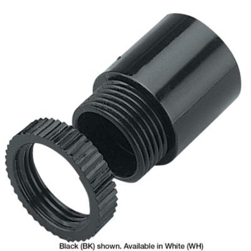 Picture of Marshall-Tufflex Adaptor Male Thread Supertube 20mm Black PVC | 22042BK