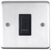 Picture of Eurolite Connection Unit Fused Unswitched Black Insert 13A 86x86x7mm Satin Stainless Steel | SSSUSWFB