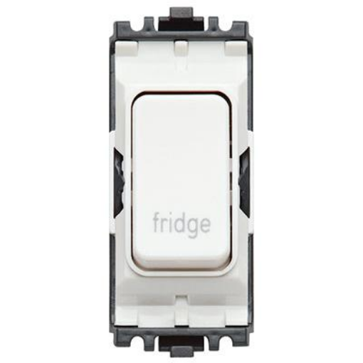 Picture of MK Electric Grid Switch 1 Way DP Fridge MK Edge 20A White | K4896FGWHI