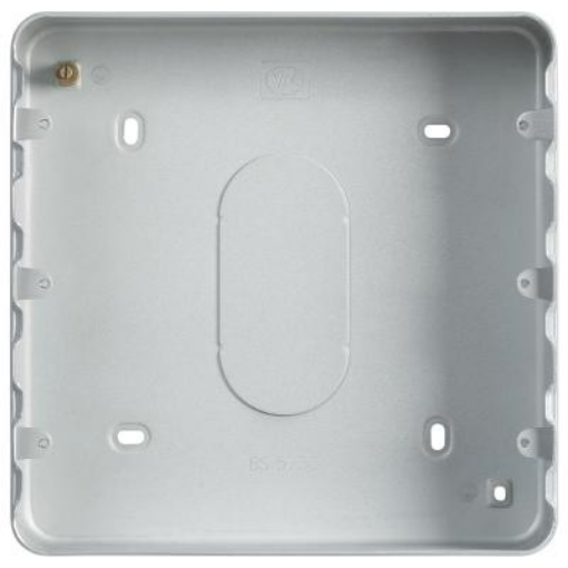 Picture of MK Electric Box 18 Gang Surface w/o Knockouts Grid Plus 40mm Aluminium | K8826ALM