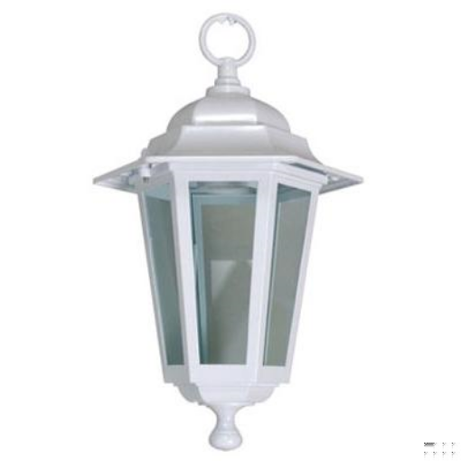 Picture of Meridian Lantern Six Sided Ceiling Mounting IP33 w/o Lamp 60W 202x947mm Black Die Cast Aluminium | LAN60CL