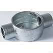 Picture of Barton Engineering Circular Box Through 2 Way Small Box of 10 20mm Malleable Iron Galvanised | M182GLV20