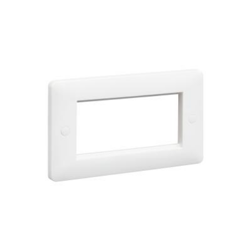 Picture of MK Electric Frontplate 4M Euro White | MB184WHI