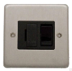 Picture of Eurolite Connection Unit Fused DP Switched Black Insert 13A 86x86x7mm Satin Stainless Steel | SSSSWFB