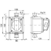 Picture of Gewiss UK Socket Low Voltage Angled Surface 2P+E 32A 220V | GW62415