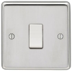 Picture of Eurolite Switch 1 Gang Intermediate White Insert 20A 86x86x7mm Polished Stainless Steel | PSSINTW