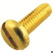 Picture of Olympic Fixings M4 X 25 Panhead Slot Machine Screws Brass 100 Pcs