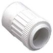 Picture of MK Electric - Cable Management Adaptor Male Thread with Lockring Egatube 25mm White PVC-U | EMA3WHI