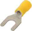 Picture of CED Terminal Fork Pre-Insulated Pack of 100 2.5-6mm 6.4mm Yellow | PLFK664Y