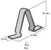 Picture of Walraven - Britclips Fixing Miscellaneous Suspension Clips HSC1 Pk=25 50.8x34.93x7.94mm Steel Zinc Plated | EP59030000