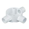 Picture of Marshall-Tufflex Circular Box Tee 3 Way 25mm White PVC | 3MRB5WH