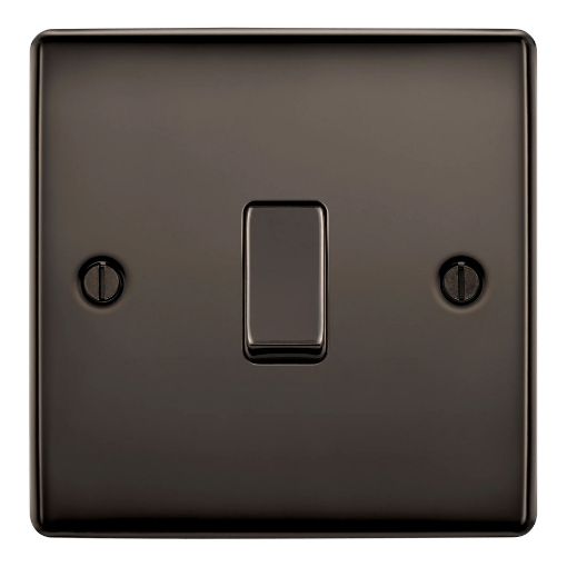 Picture of Axiom Raised Decorative 10Amp 1 Gang 2 Way Switch Black Nickel