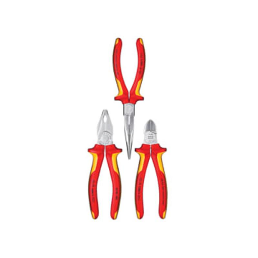 Picture of Knipex KPX002012 Elektro VDE Pliers Set, 3 Piece