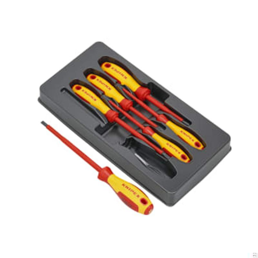 Picture of Knipex KPX002012V01 VDE Screwdriver Set, 6 Piece