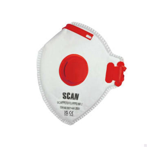 Picture of Scan SCAPPEP3FFV Fold Flat Disposable Valved Disposable Mask FFP3 Protection (Pack 3)