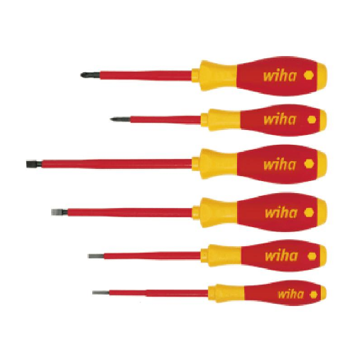 Picture of Wiha WHA00833 SoftFinish® electric SL/PH Screwdriver Set, 6 Piece