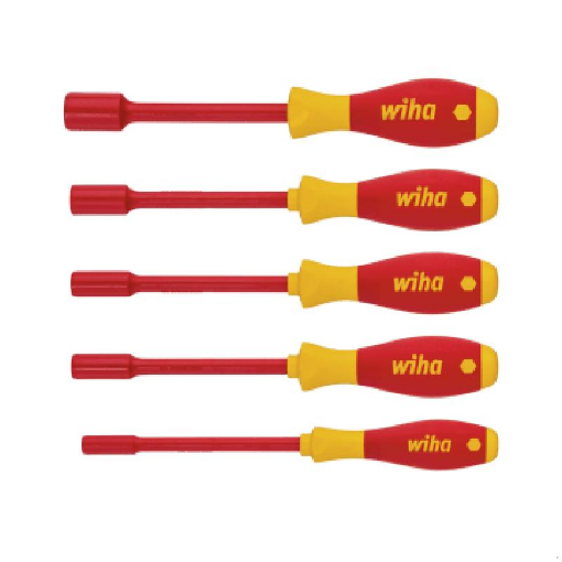 Picture of Wiha WHA29466 SoftFinish® electric Hex Nut Driver Set, 5 Piece