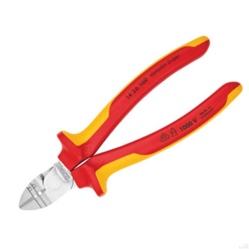 Picture of Knipex KPX1426160 VDE Diagonal Insulation Stripper & Side Cutter 160mm