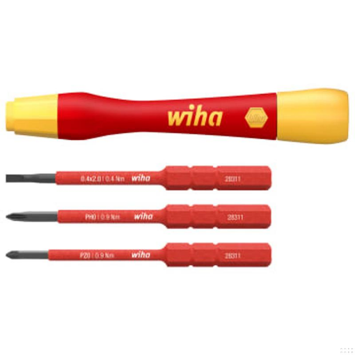 Picture of Wiha WHA43167 PicoFinish® slimVario® electric Fine Screwdriver Set, 4 Piece