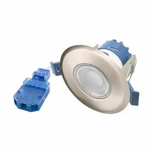 Picture of Ovia Incepter 4-6.4W Dimmable LED Downlight With CCT Switch IP65 Satin Chrome