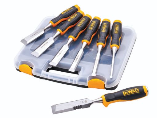 Picture of DeWalt 6 Piece Chisel Set With Free Chisel Knife