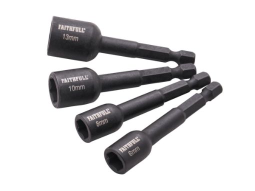 Picture of Faithfull 4 Piece Impact Nut Driver Set