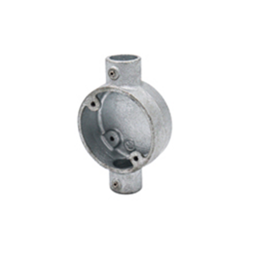 Picture of 25mm Galvanised Conduit 2 Way Through Box