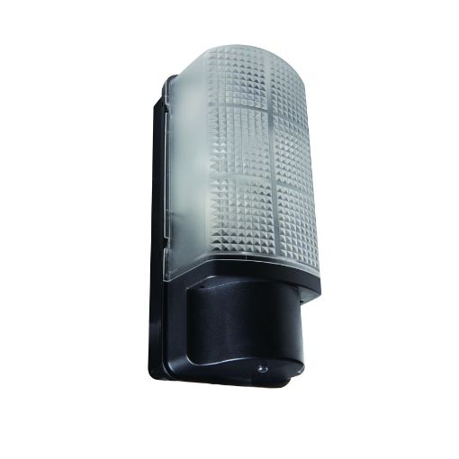Picture of Robus LEDR60BHPIR04 Whitestar IP44 60W Bulkhead PIR Black