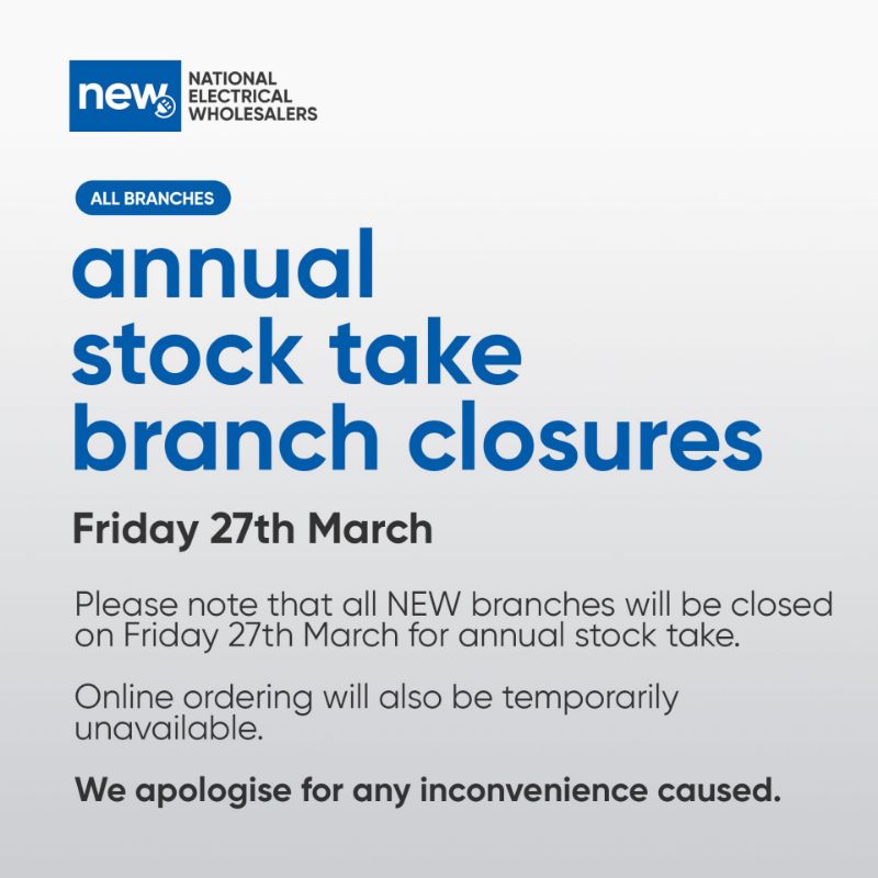 Annual Stock Take March 27th 2026