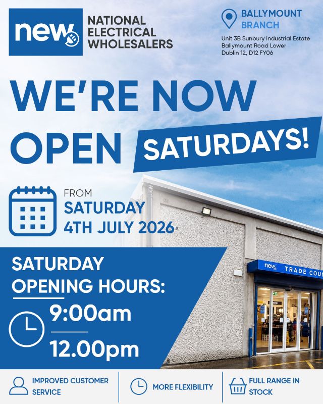 Ballymount Now Open on Saturdays