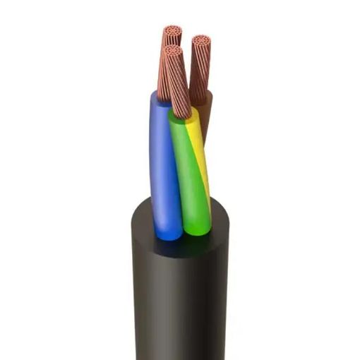 Picture of 10mm² 3 Core HO7RNF Rubber Flexible Cable | Cut Length Priced per Metre