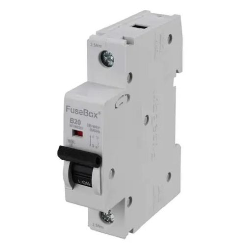 Picture of Fusebox - 20A Single Pole 6kA B Curve MCB