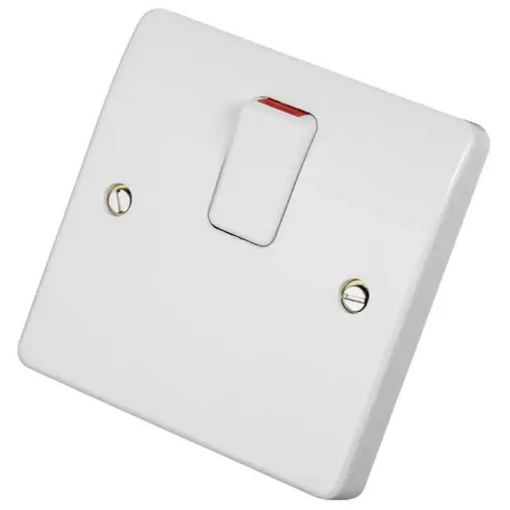 Picture of MK - Logic Plus 20A DP Switch with Flex Outlet White
