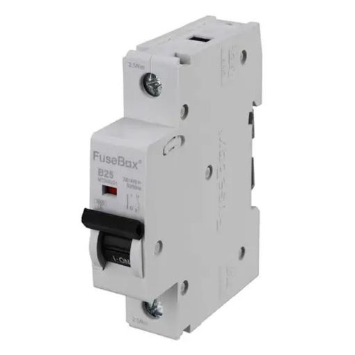 Picture of Fusebox - 25A Single Pole 6kA B Curve MCB