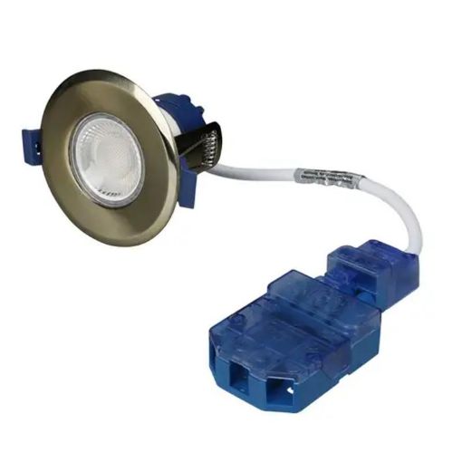 Picture of Ovia Inceptor Milli 4W / 6.4W LED Fire Rated CCT Selectable Dimmable Downlight Antique Brass