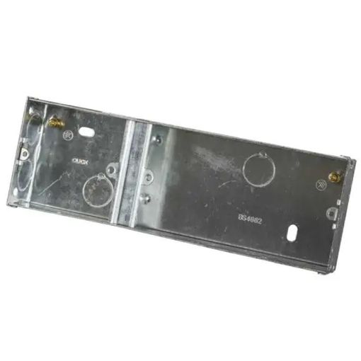 Picture of Scolmore Click Essentials 2 + 1 Gang 35mm Deep Metal Knockout Box