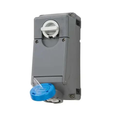 Picture of Ilme - 16A 2P+E 230V Interlocked Switched Socket IP67