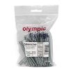 Picture of Olympic Fixings M3.5 X 75 Raised Head Slot Machine Screws BZP 100 Pcs